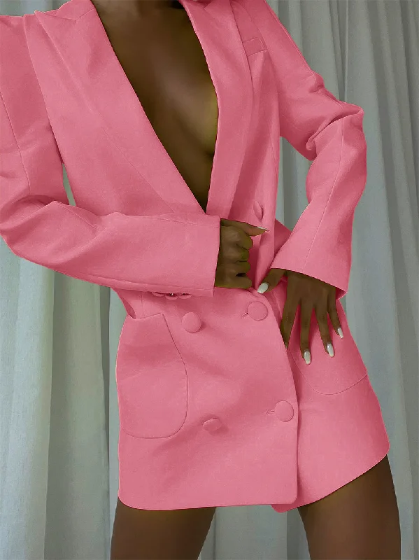 CHEMISTRY Blazer Dress Women's Solid Blazer