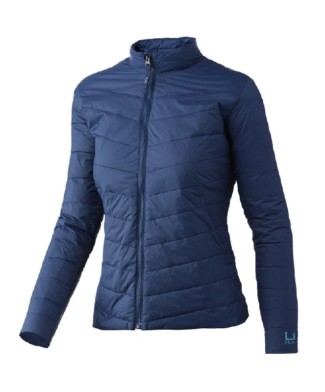Huk - Women's Waypoint Insulated Jacket A-Line Jacket Boat Neck Shawl Collar