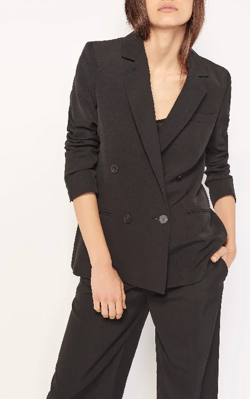 BLACK LONG-SLEEVED BLAZER Women's Navy Jacket