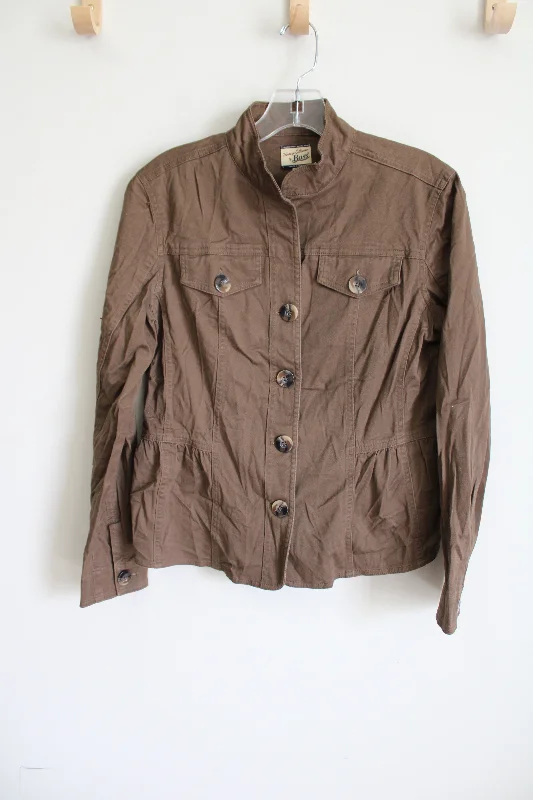 Heritage Collection By Bass Brown Jacket | S Collared Jacket Crew Neck Jacket Turtle Neck Jacket