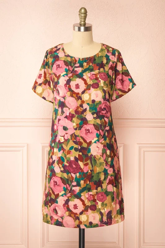 Azrael | Short Straight Colourful Dress