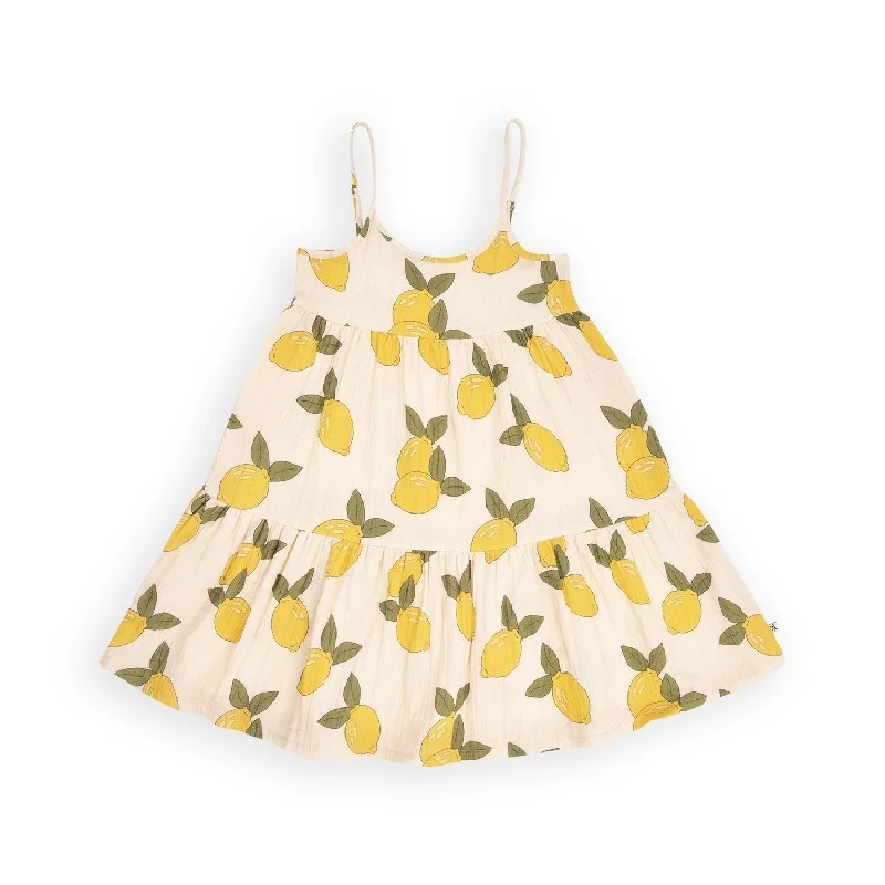 Lemon Halter Dress - 1 Left Size 12-14 years