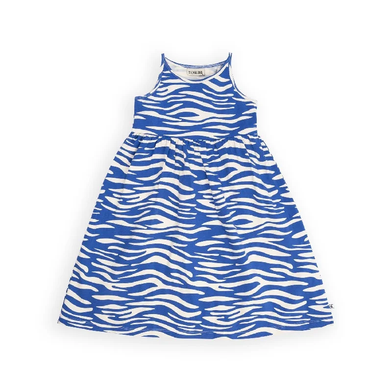 Zebra Halter Dress - 1 Left Size 10-12 years
