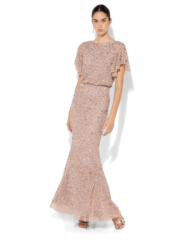 Manon Petal Hand Beaded Gown