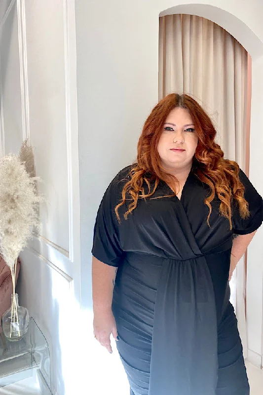 EVA DRESS (BLACK) / CURVY
