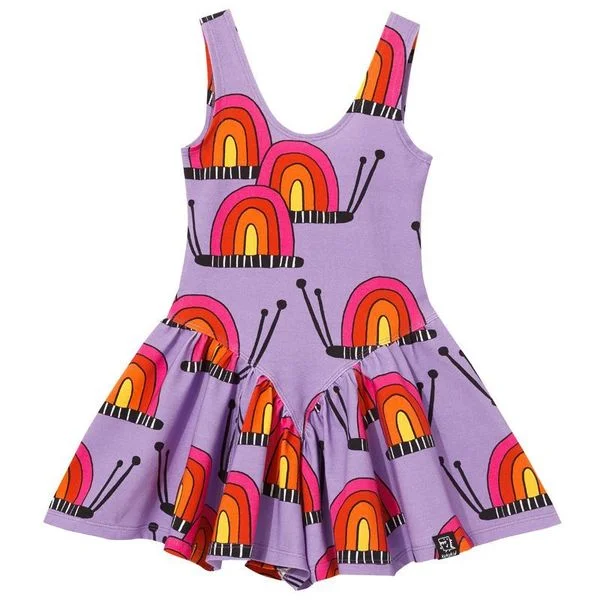 Purple Snails Ballerina Dress