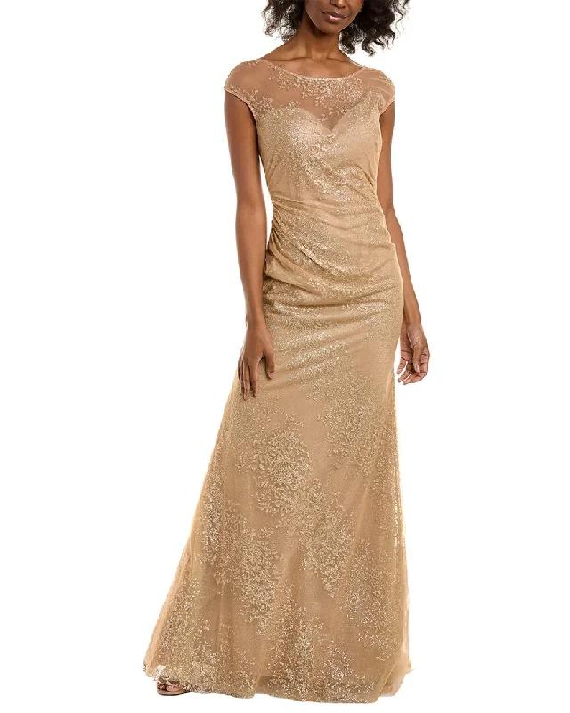 Rene Ruiz Glitter A-Line Gown