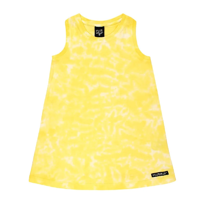 Tie Dye Racerback Dress - Lemon
