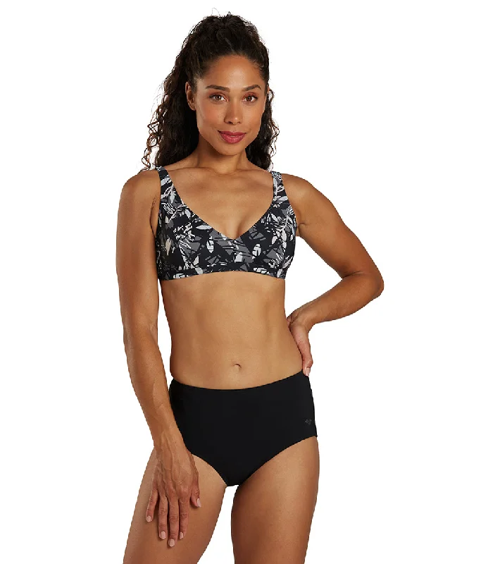 Arena Women's Bodylift Francy Two Piece Bikini Set Black/White Multi High cut bikini, Trendy, Sexy, Beach style