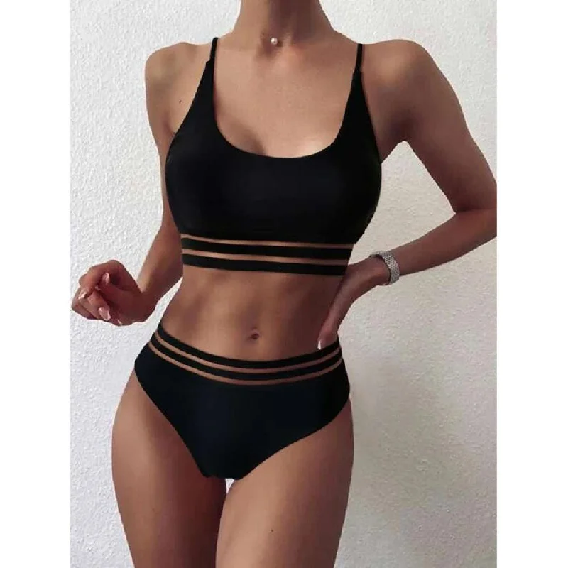 Sexy High Waist Summer Beach Bikini Banded bikini, Sleek, Comfortable, Sexy