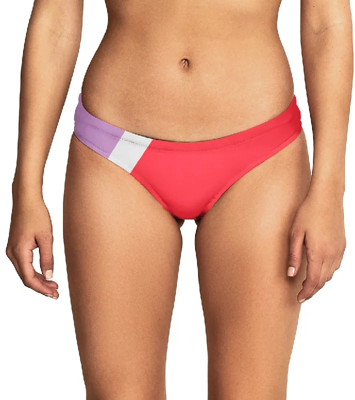 Speedo Vibe Women's Color Blocked Cheeky Hipster Bikini Bottom Orange Pop Halter top bikini, Elegant, Comfortable, Trendy
