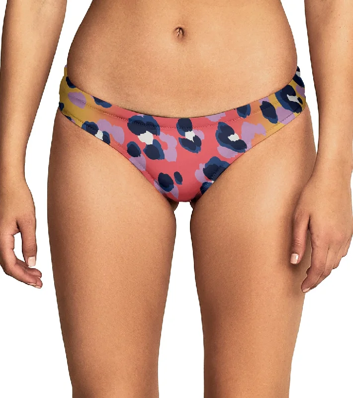 Speedo Vibe Women's Printed Cheeky Hipster Bikini Bottom Fiery Coral Wrap-around bikini, Sexy, Trendy, Comfortable