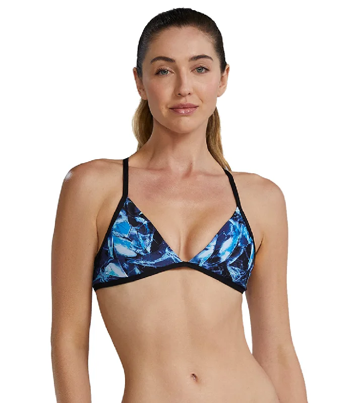 TYR Women's Reflecta Triangle Tieback Bikini Top Blue Ice Fishnet bikini, Sexy, Edgy, Trendy TYR Women's Reflecta Triangle Tieback Bikini Top Blue Ice Fishnet bikini, Sexy, Edgy, Trendy