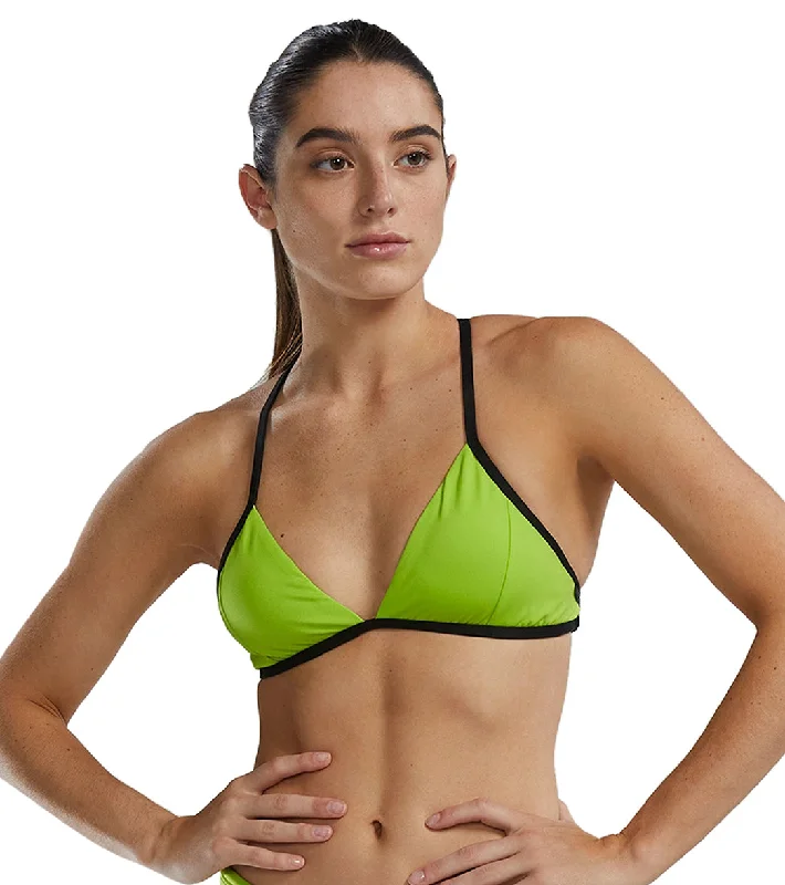 TYR Women's Triangle Tieback Bikini Top Velvet bikini set, Luxurious, Fashionable, Sexy