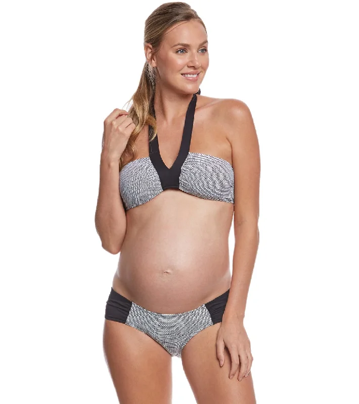 Pez D'or Maternity Montego Bay Bandeau Halter Bikini Two Piece Low-rise bikini, Sexy, Comfortable, Trendy