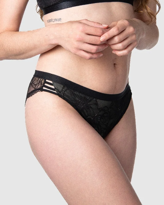 TRUE LUXE BLACK BIKINI BRIEF Metallic bikini, Shiny, Glamorous, Trendy