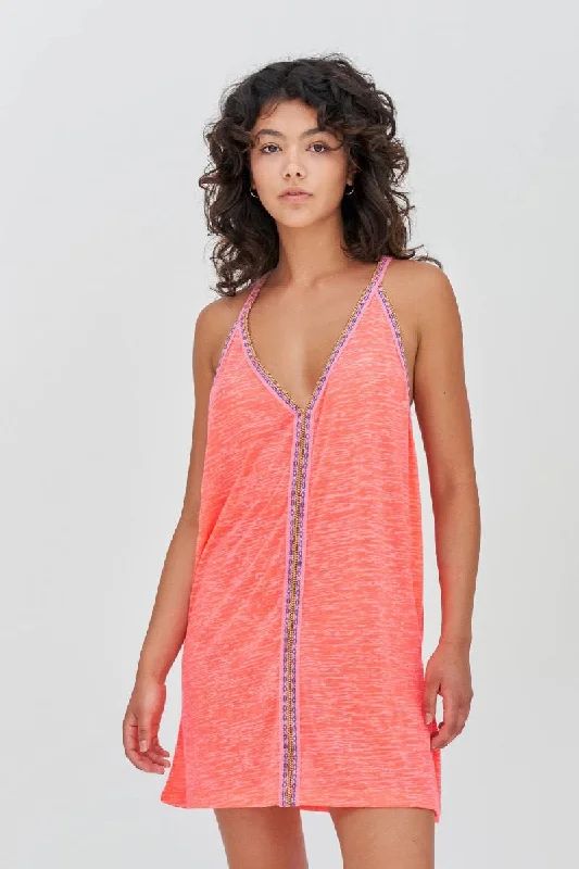 Hot Pink Bikini Cover Up - Mini Sundress Reversible bikini, Two looks, Stylish, Comfortable