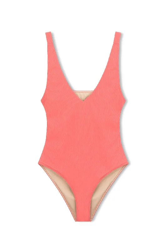 Signature Bikini One Piece - Coral Ribbed bikini set, Textured, Sexy, Comfortable