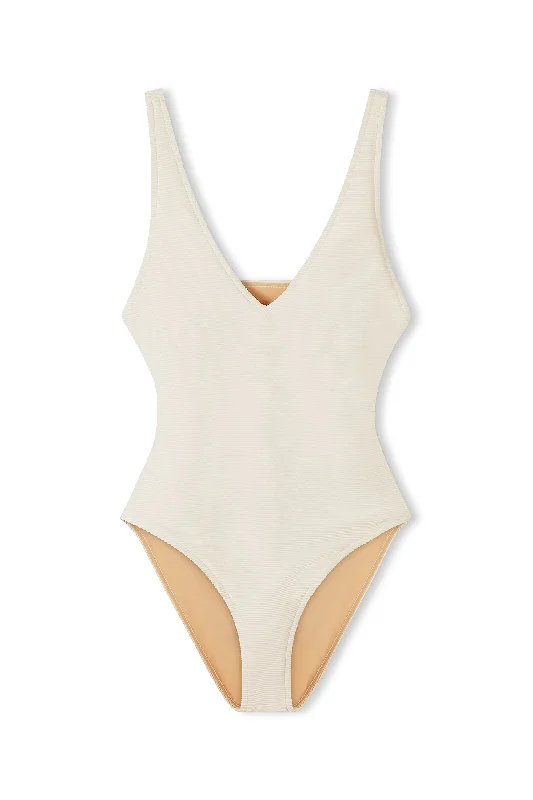 Bikini One Piece - Coconut Ribbed bikini top, Comfortable, Sexy, Trendy